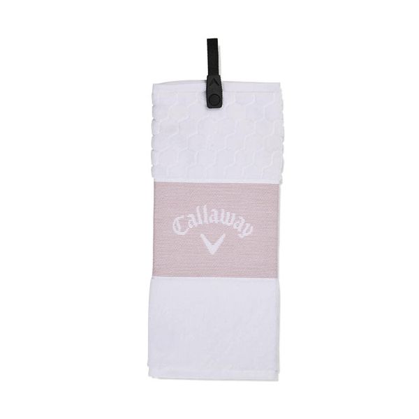 Tri-Fold Towel 23 Mauve/White