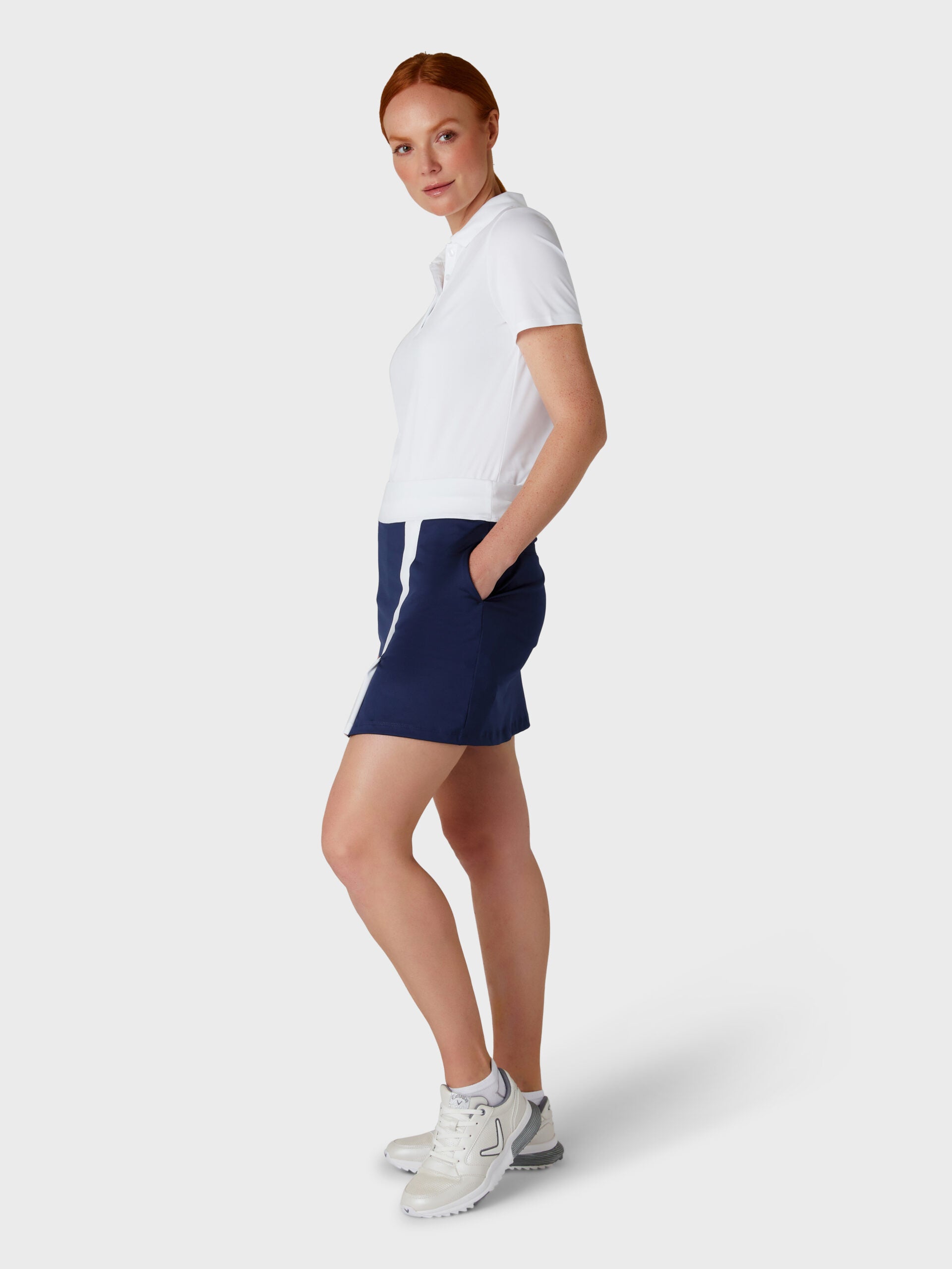 Colour Block Skort with Slide Slits