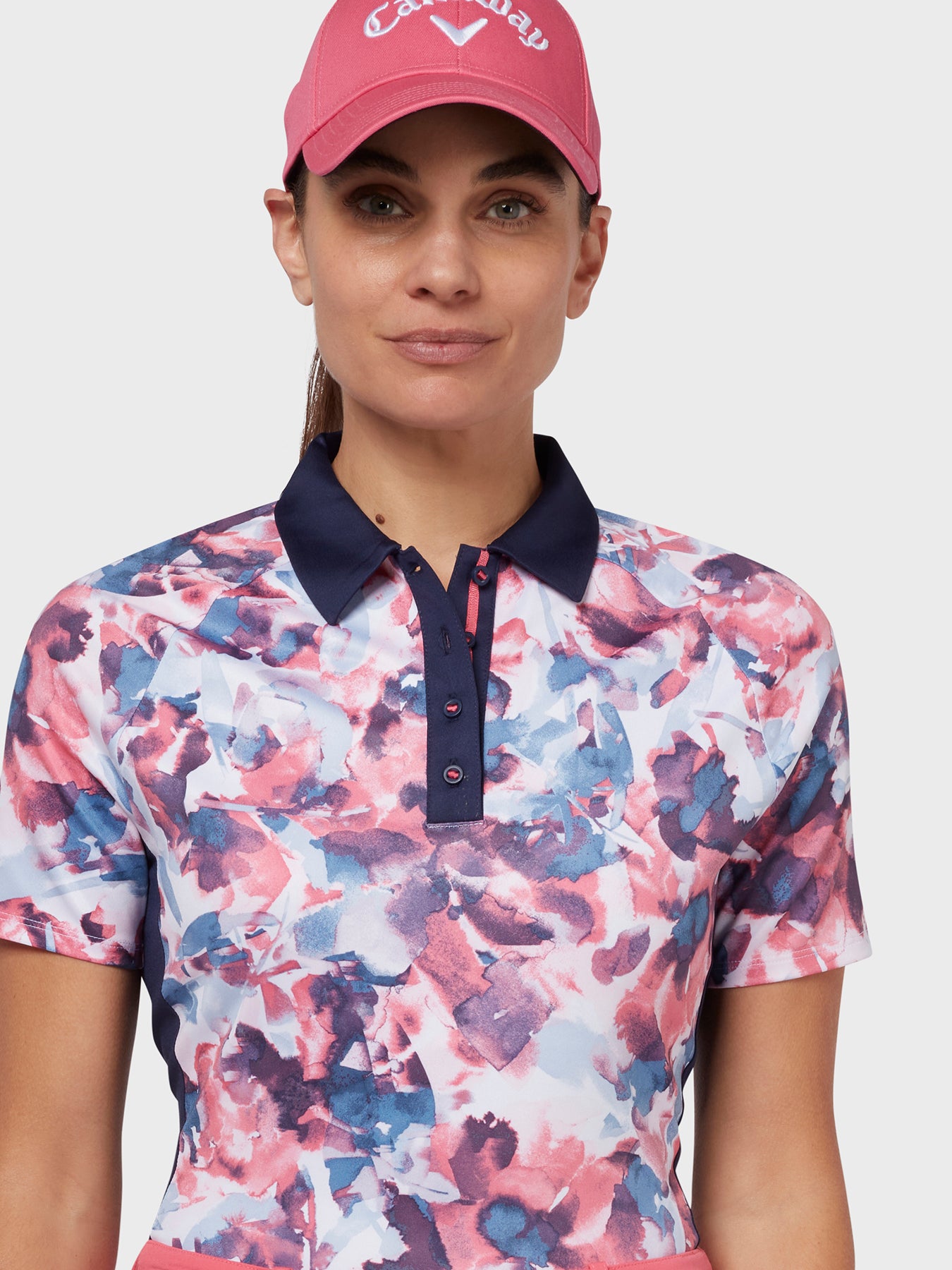 Short Sleeve Floral Polo