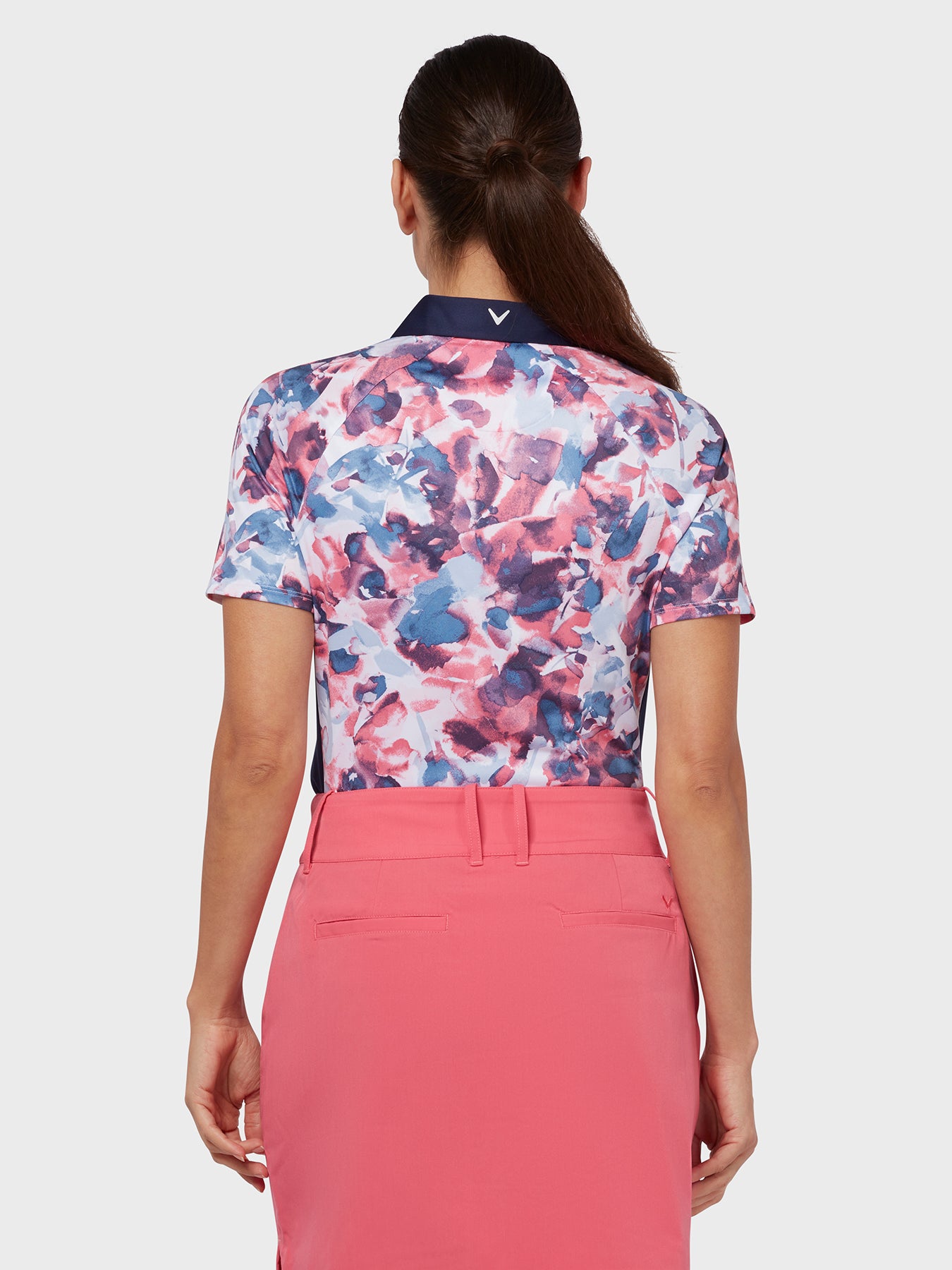 Short Sleeve Floral Polo