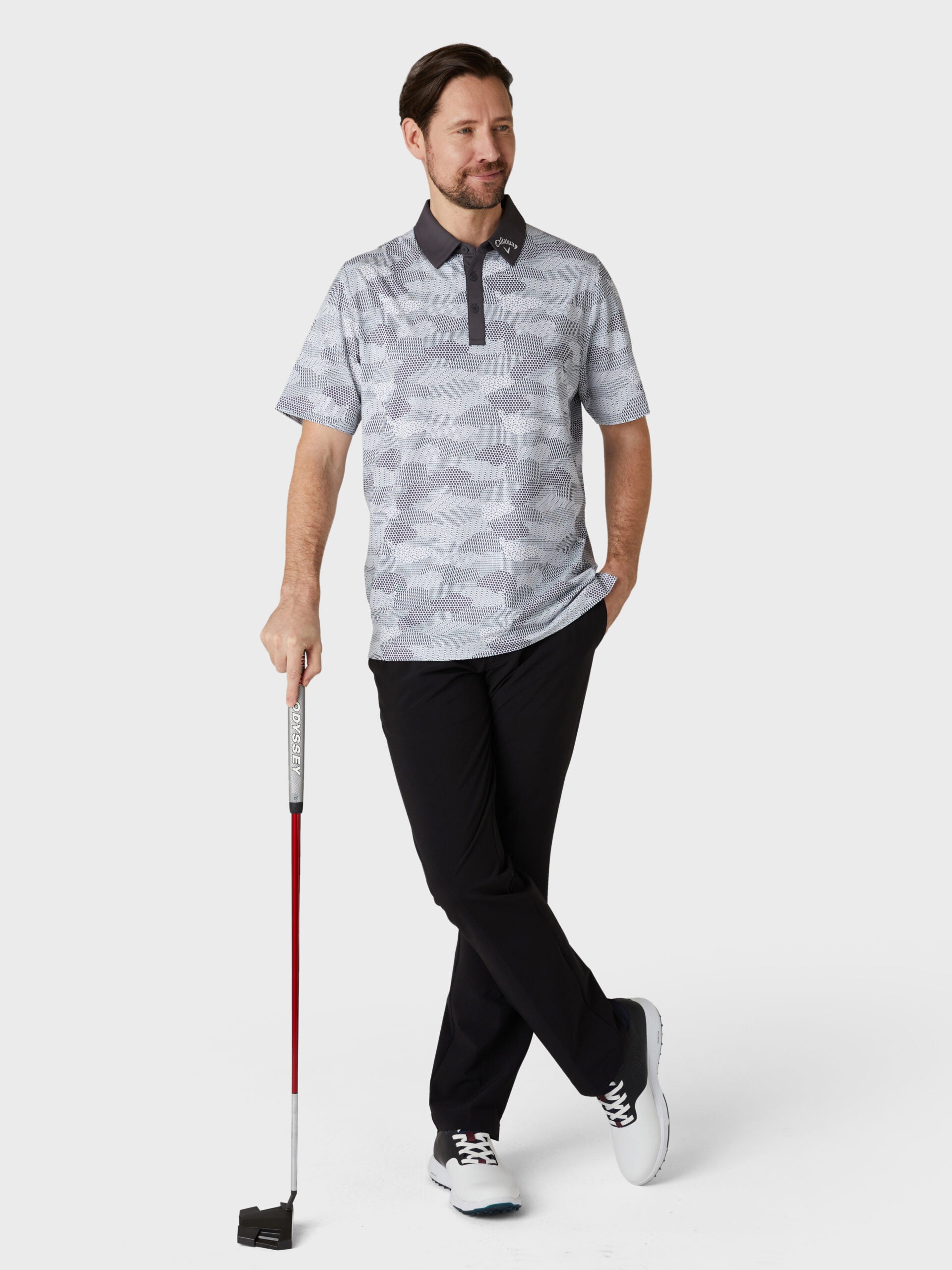 Golf Cluster Print Golf Polo