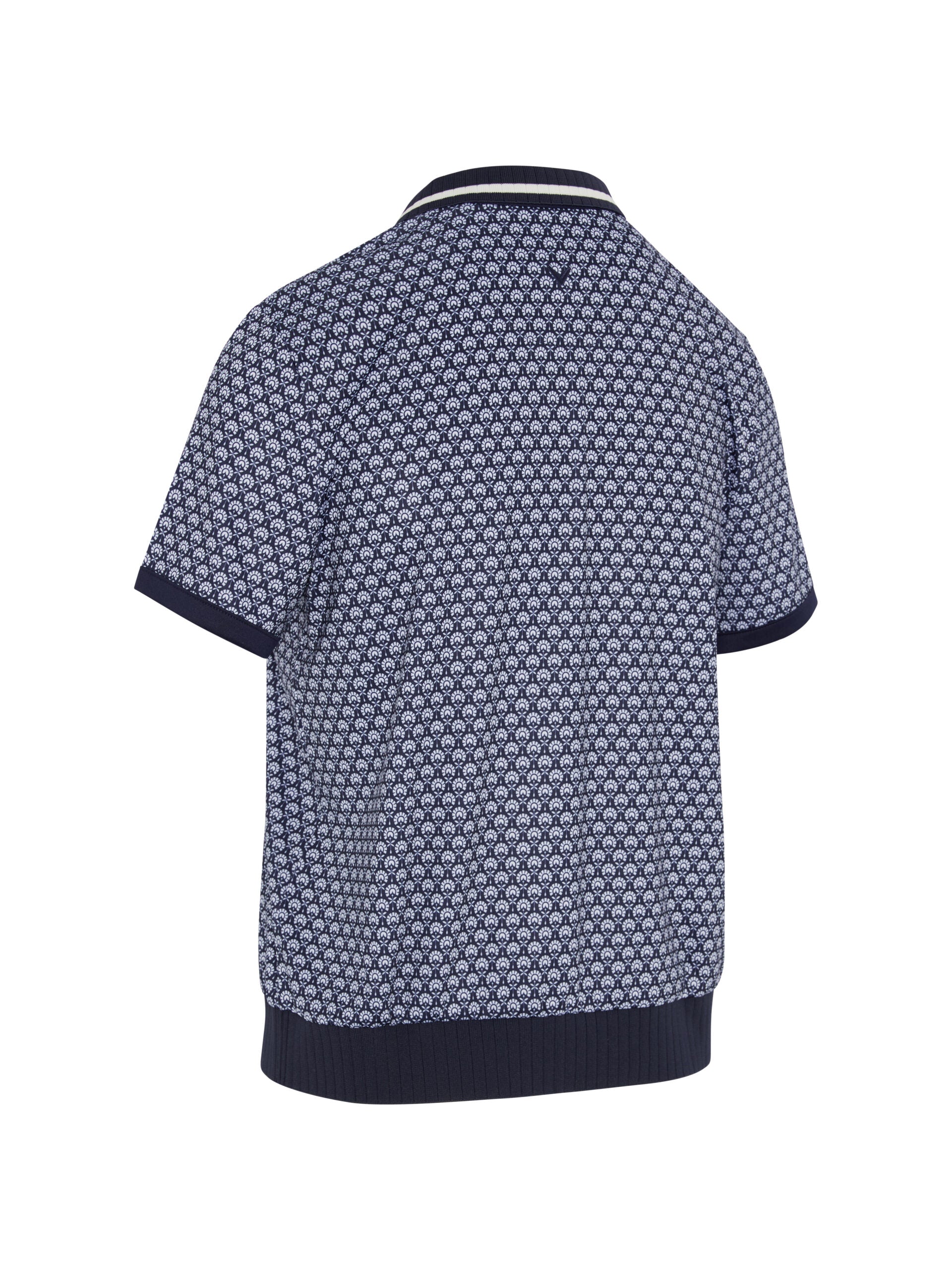 Scarf Geo Short Sleeve Polo