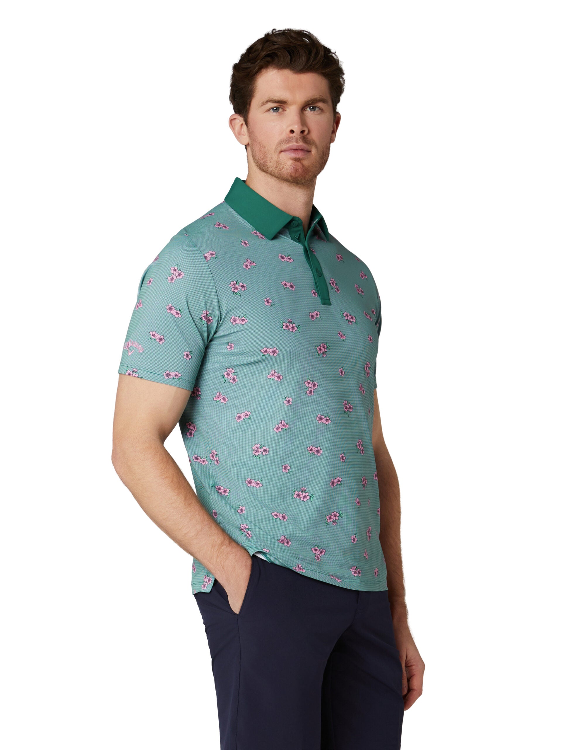 Azalea Gingham Print Polo