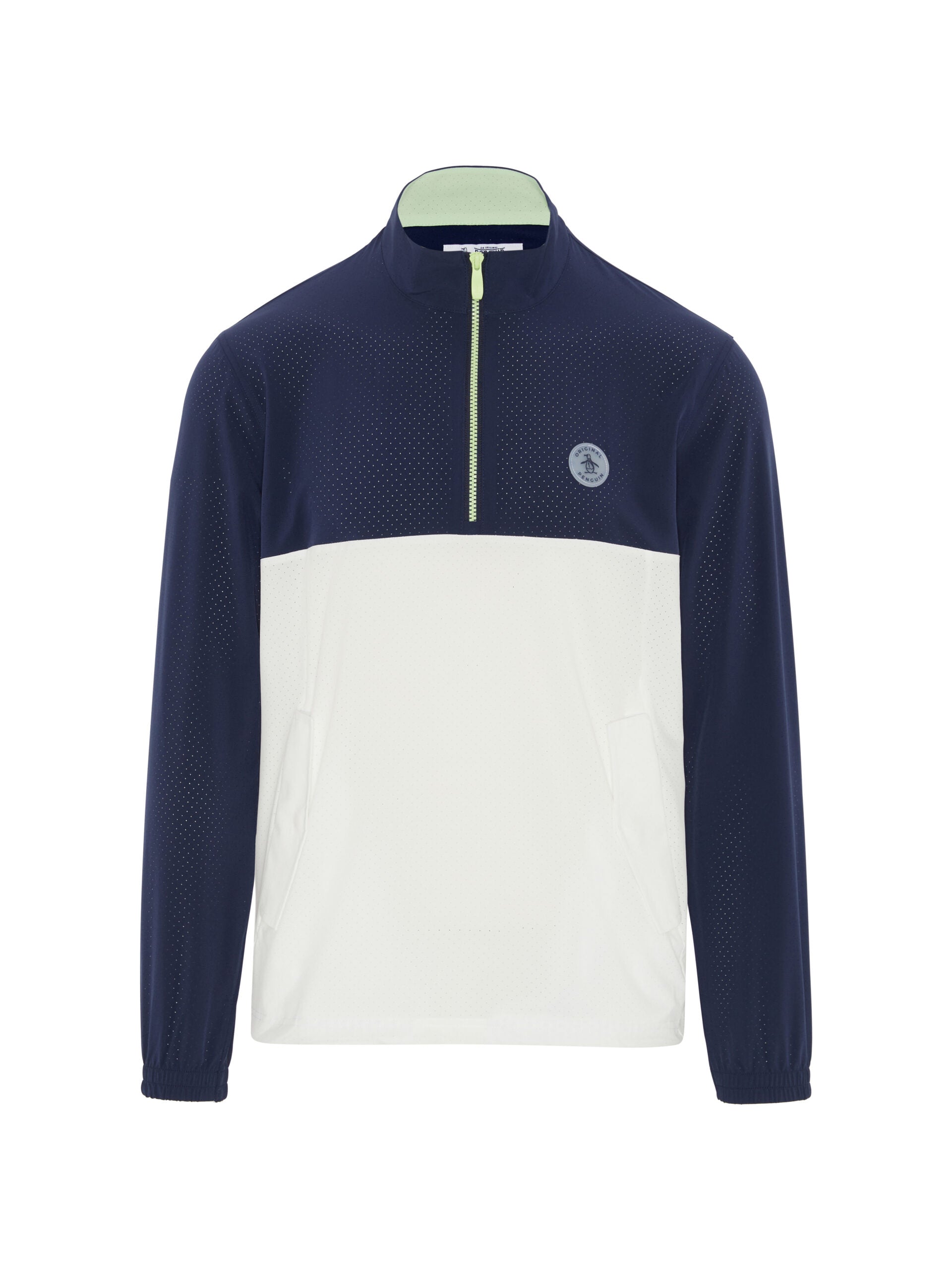 Lightweight 1/4 Zip Colour Block Golf Windbreaker